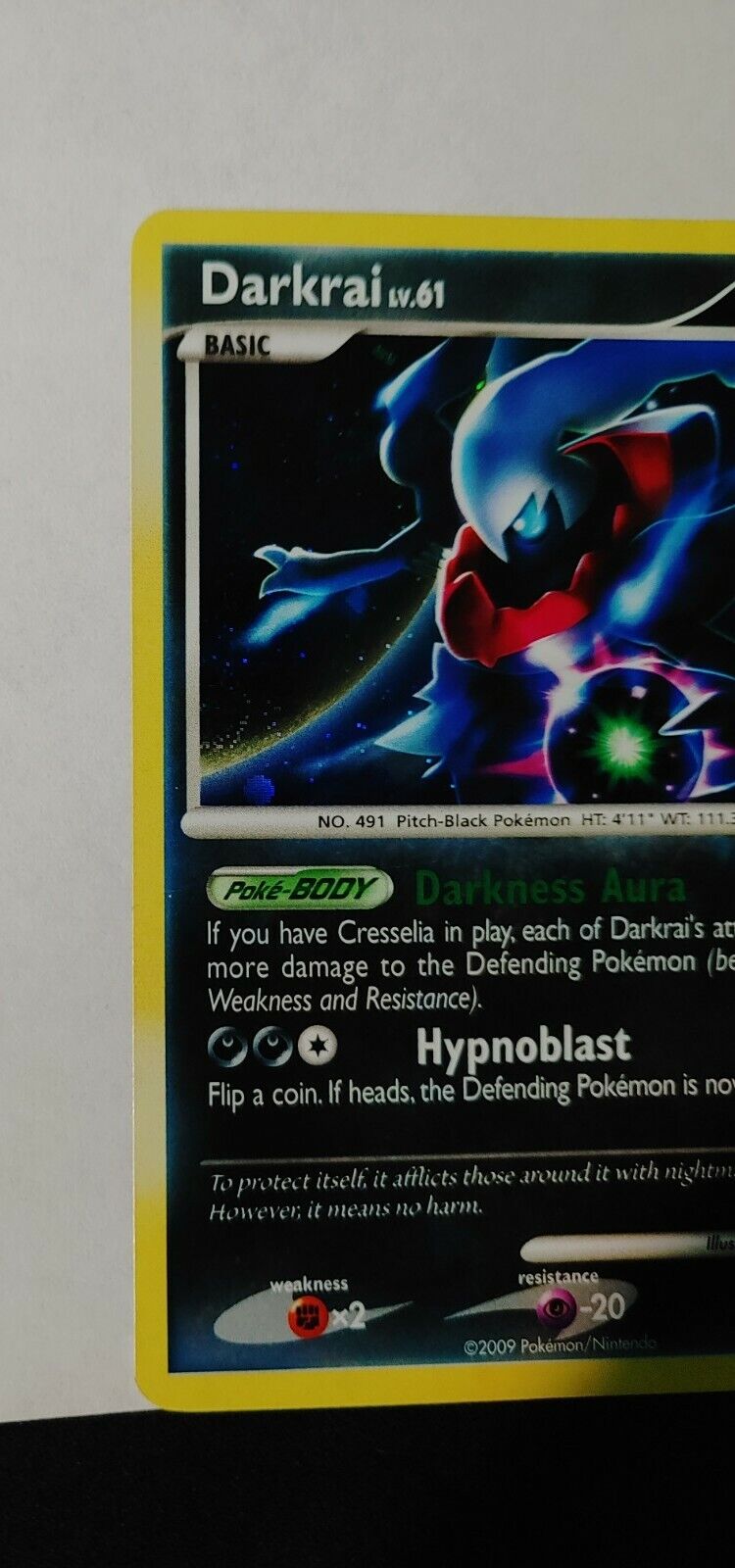 Pokemon Diamond & Pearl Holo Rare Promo Card - Darkrai DP24