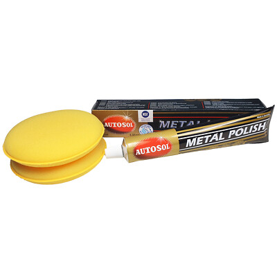 Autosol Metal Polish 75ml + 2 Applikator Pads Chromglanzpolitur Polierpaste