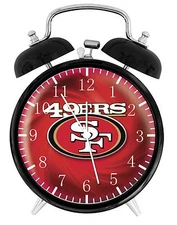 San Francisco 49ers Alarm Desk Clock 3.75" Home or Office Decor E95 Nice Gift