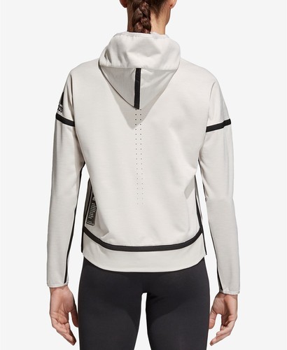 Adidas ZNE Singled Out Reversible Hoodie Women's Sweatshirt Chalk : Xs