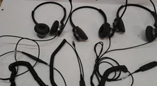 Lot of 3 Jabra HSC015 2309-820-105 Mic Headset with 8800-01-24 cable 