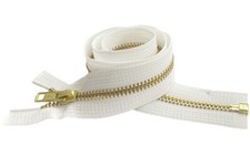 10pcs Metal Zipper Bulk YKK 5 Brass Medium Weight Separating 6" - 150"