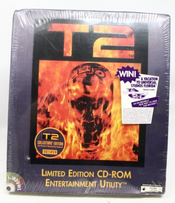 T2 Limited Edition Windows 95 1996 CD-Rom Game Big Box - New Sealed ...