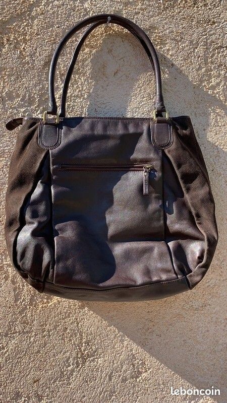 Sac à main La Bagagerie en cuir avec chaîne décorative