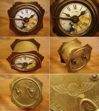 "Schlenker & Kienzle" Tischwecker / Eisenbahn-Wecker, Messing, um 1910 bis 1920