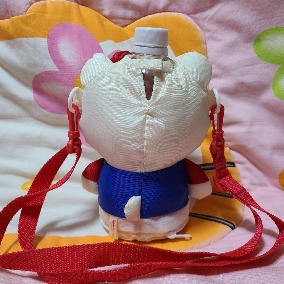 Hello Kitty Die Cut Plastic Bottle Cover Shoulder Sanrio Retro Vintage