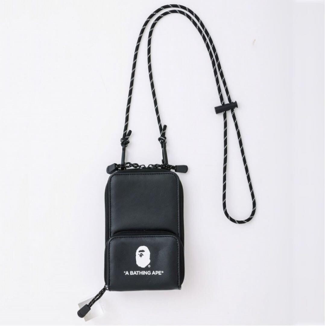 BAPE KIDS A Bathing Ape Smartphone Shoulder Bag Pouch & Milo Coin