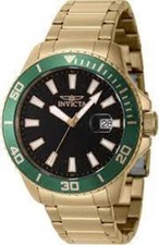 Invicta Chronograph Pro Diver Quartz Black Dial Gold Tone Men's Watch 46067