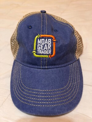 Moab Gear Trader Trucker Hat Cap Outdoor Adventure Outfitters Moab Utah Mountain