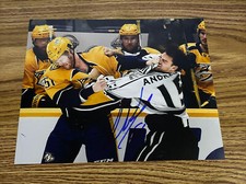 Austin Watson Autographed 8x10 Photo Nashville Predators