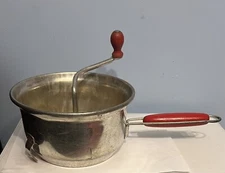 Foley Food Mill  Masher Strainer Wood Handles Vintage 