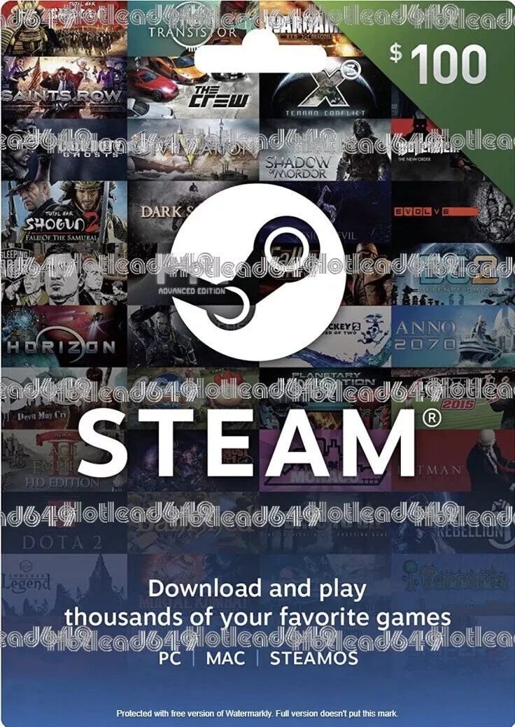 STEAM Gift card PC Prepaid Giftcard Game Card Game Gift Card