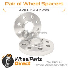 Wheel Spacers (2) 4x100 56.1 15mm for Mini Hatch [R50/R53] 01-06
