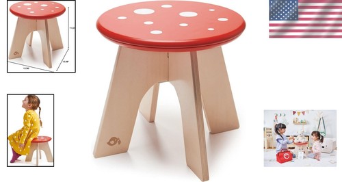 Sturdy Multi-Color Toadstool Stool for Kids - Safe & Functional Seating - Picture 2 of 6
