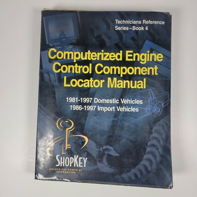 ShopKey Computerized Engine Control Component Locator Manual Snap on Tech Ref