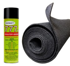 16FT X 45" CHARCOAL SPEAKER BOX CARPET 1 777 CAN SPRAY GLUE ADHESIVE