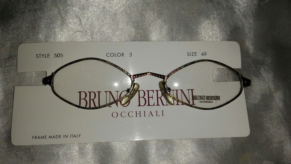 BRUNO BERNINI OCCHIALI READING GLASSES EYEGLASSES STYLE 505 COLOR 3 SIZE 49