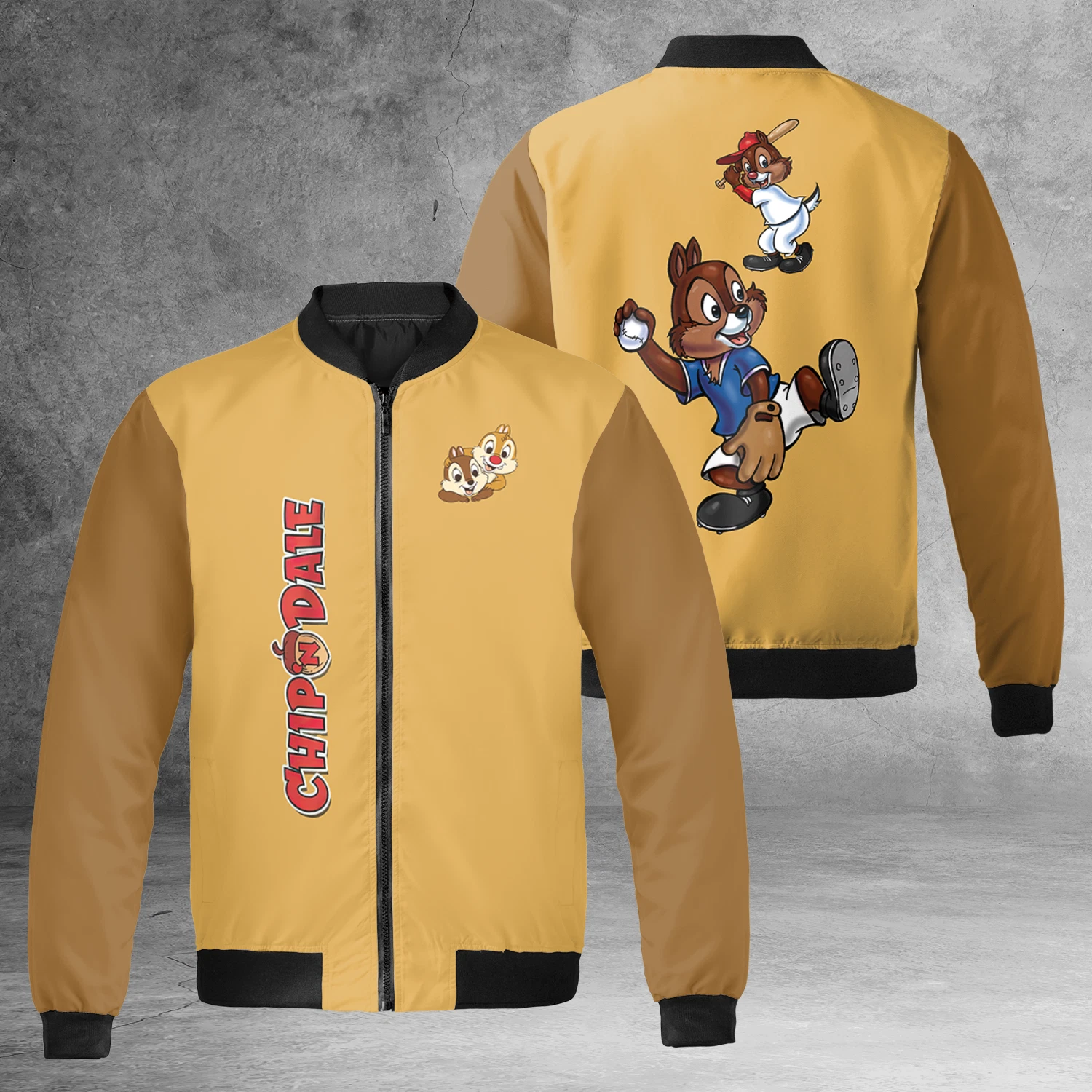 Chip N Dale Double Trouble Couple Love Playing Baseball Jacket