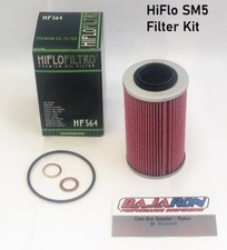 BajaRon HiFlo 564-SM5 Oil Filter Kit-Can-Am Spyder-Manual Transmission +Seal Kit
