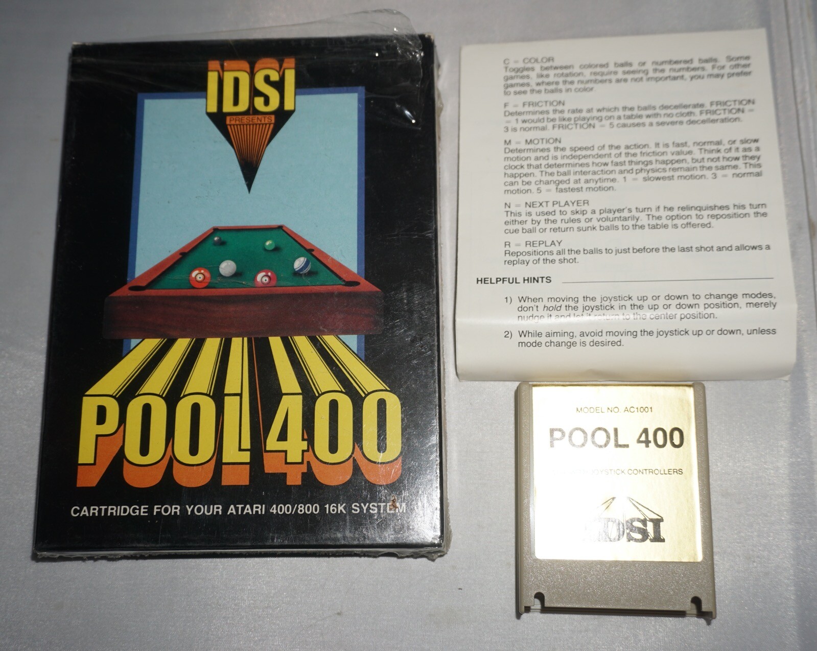 Pool 400 (Atari 400/800/XL/XE, 1982) for sale online | eBay