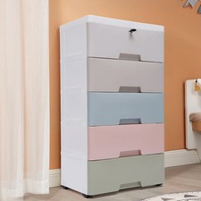 Dresser 5 Drawers Bedroom Furniture Storage Chest Organizer Closet Cabinet Home