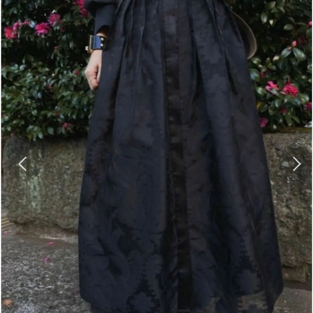 AMERI sheer jacquard tuck dress - image 4