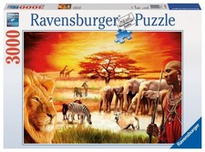 Ravensburger Puzzle Stolzer Massai 3000 Teile OVP