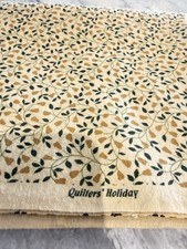Quilter s Holiday Flannel Fabric Floral Vine Print 44x39.5 beige/green/yellow