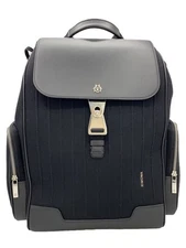 y1214 RIMOWA NEVER STILL Canvas Large Flap Backpack Black Unused Excellent Cond