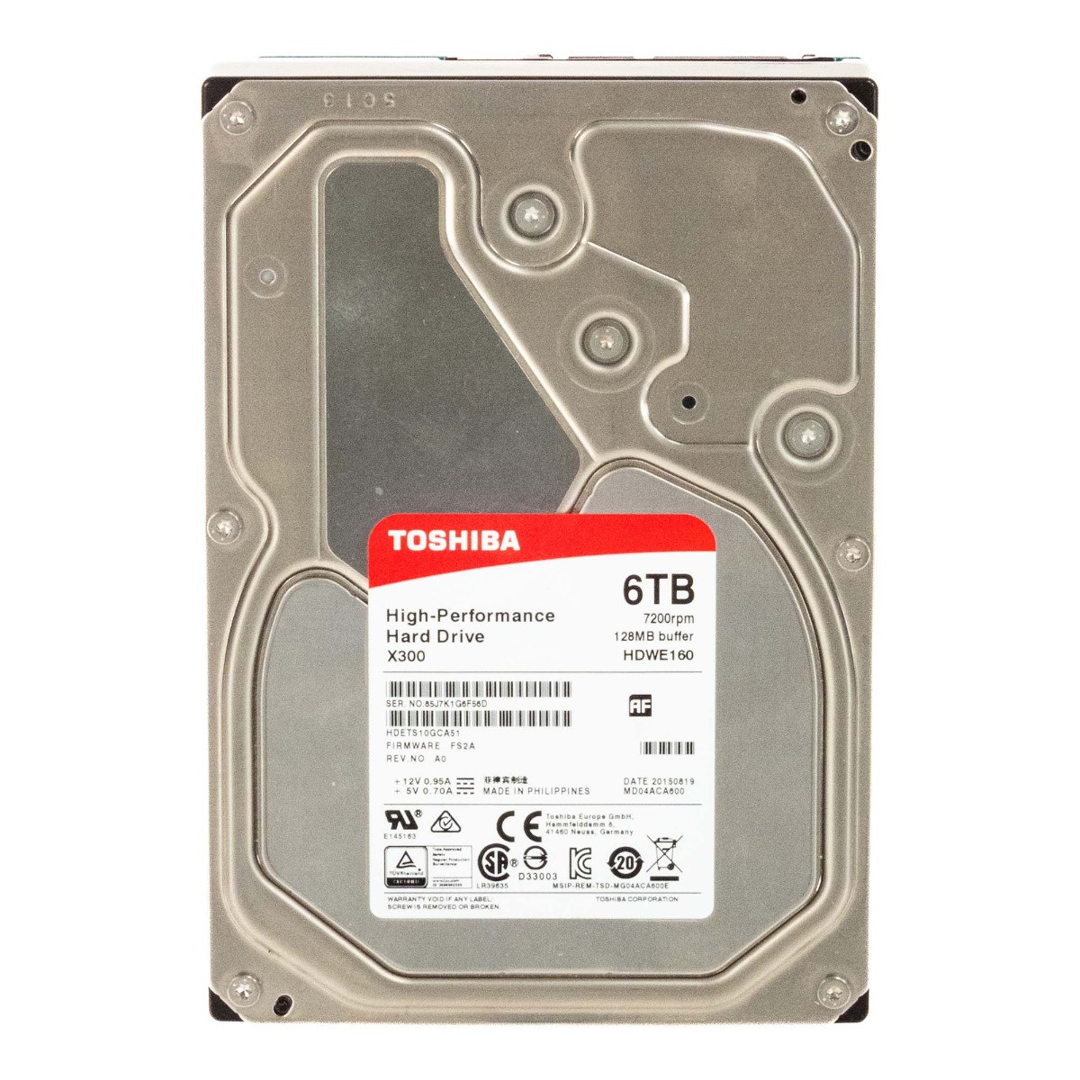 Toshiba X300 6TB 7.2K 128MB SATA III 3.5