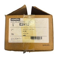 Siemens E2N1S 100A 1-Pole 600V Molded Case Circuit Breaker Enclosure Type E ED