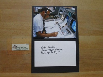 Original Autograph Milton Windler NASA Flight Director Apollo 13 /// Auto 246307