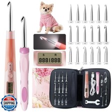 knitly Light Up Crochet Hooks Set with Digital Counter,18 Size Co