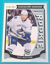 2015-16 O-Pee-Chee Update RC #U19 Ben Hutton Canucks HOCKEY Card B9