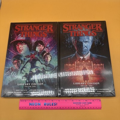 STRANGER THINGS Library Edition - Volumes One & Two - Hardcover Book Lot New