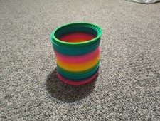 Giant Rainbow Plastic Slinky Classic Walking Spring Toy for Kids Ages 5 