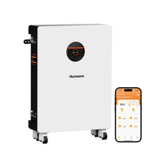 15.36kWh 48V 300Ah LCD Wall Mounted LiFePO4 Battery 200A BMS Solar Backup UPS