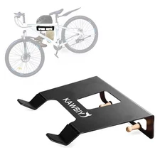 Bike Wall Mount With Shelf, Heavy-Duty Adjustable Bike Hanger, Black