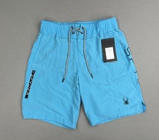 Spyder Mens Laser Cut 9" Board Shorts Breathable Quick Dry Stretch Mesh Sz S