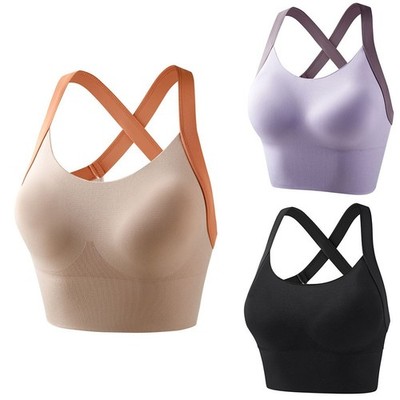 Sport-BH Damen Mit Kreuzrücken, High-Support Für Fitness & Laufen