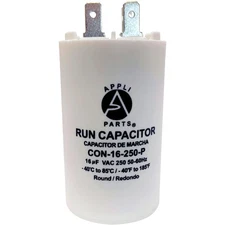Appli Parts Run Capacitor for electric motors 16 Mfd uF (microfarads) 250VAC Pla