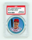 2017 Mike Trout Topps Archives Sky Blue coin PSA 8 low pop.