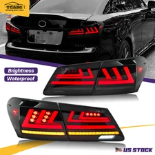 LED Tail Lights for Lexus ES350 2007-2012 Smoked Sequential Signal Rear Lamps