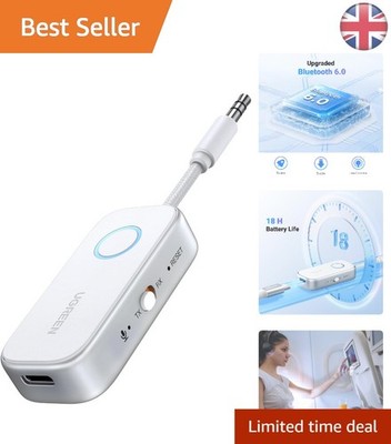 Bluetooth 6.0 Transmitter Empfänger - 2-in-1 Wireless Adapter für Zuhause & Reisen