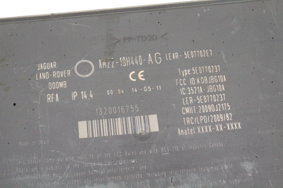 Centralina Keyless LAND ROVER RANGE ROVER SPORT L320 AH22-19H440-AG 2012 - Immagine 4 di 4