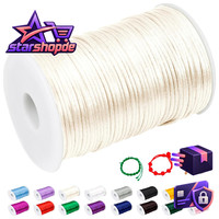 Nylonschnur 2Mm 100M Beige FüR Armband Perlenschnur Makramee Kunsthandwerk