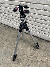 Vintage Manfrotto / Bogen Tripod with 141RC Head   Made in Italy   All Metal
