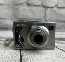 Sony Cyber-Shot DSC-W5 Digital Camera for Parts or Repair Silver 5.1MP