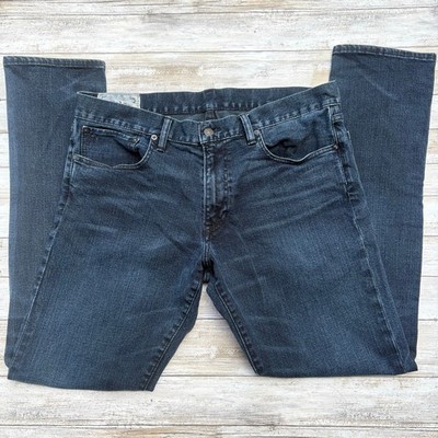 Polo Ralph Lauren Jeans 36 x 32 Dark Wash Sullivan Slim Casual Preppy Faded