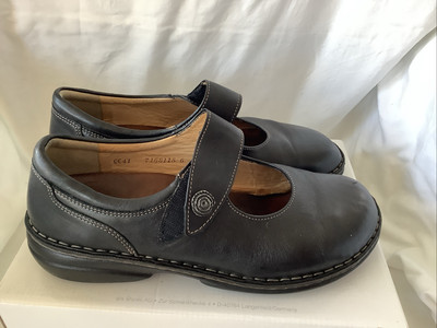 Finn Cmfort Damen Sandale Läüfer Gr. 41, schwarz, Leder,  gebraucht